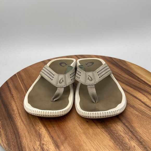 OluKai Ulele Sandals Mens 10 Brown Casual Flip Flops Summer Beach Thong Pool main image 9